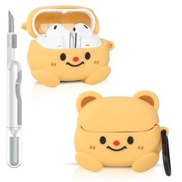 Imagem de Capa para Samsung Galaxy Buds 3/3 Pro (2024) | para fones de ouvido Galaxy Buds 3 FE (2025) | Capa protetora de carregamento de silicone | Design de pele de vários estilos | com kit de limpeza e