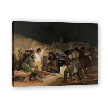 Imagem de Impressão em tela romântica espanhola Final MomentsFrancisco De Goya - Obra-prima do influente pintor romântico 59,9 x 78 cm emoldurado