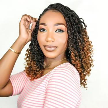 Imagem de Crochet Hair Fulcrum Goddess Box Braids 35 cm, 9 pacotes para mulheres