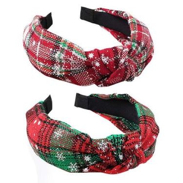 Imagem de Bandana de Natal Teensery Snowflake Plaid, 2 peças para mulheres