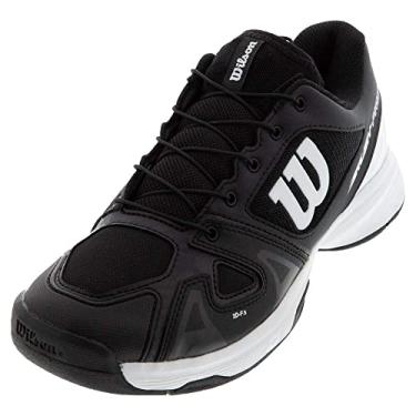 Imagem de Tênis infantil Wilson Rush Pro Jr Ql, Black/White/Black, 1 Big Kid