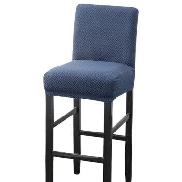 Imagem de LUMINFLY Capa de banco de bar extensível, capa impermeável para cadeira, protetor de assento removível e lavável, fácil de instalar