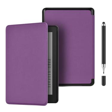 Imagem de Akacy Capa leve de TPU com textura de couro sintético para Kindle Paperwhite de 7 polegadas (Geração 2024), fina e leve, com despertar/hibernar automático (9)