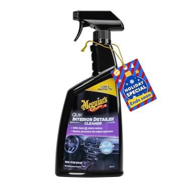 Imagem de Meguiar's Quik Interior Detailer - Perfeito para detalhes do interior do carro - Limpeza rápida e fácil que é segura em plástico, vinil, couro e mais - Limpador e protetor de interiores de carro - 680