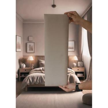 Imagem de Kit 20 Placas Cabeceira Estofada 60x20cm Design Sofisticado (BEGE)