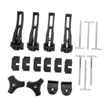 Imagem de MotiveTech Acessórios para Capota de Caçamba de Caminhonete: Conjunto de Fixadores de Alta Performance E para Tampa de Porta-Malas, com Travamento Seg, 4 peças