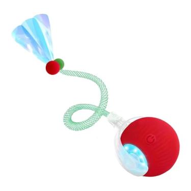 Imagem de Bola interativa para cães, brinquedo automático inteligente e interativo para gatos - Jogos elétricos para animais de estimação para exercícios, jogos de gatinhos, arranhadores, postes, pisos, jogos