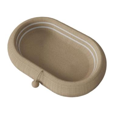 Imagem de Fxzqgnh Arranhador para Gatos, Tábua de Arranhar para Gatos, Protetor de Móveis Oval, Cama para Animais de Estimação, Sofá para Gatos Domésticos, para Dormir, Bola