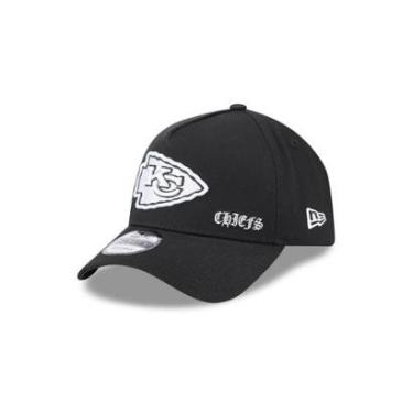 Imagem de BONE NEW ERA 9FORTY A-FRAME KANSAS CITY CHIEFS NFL PRETO-Masculino