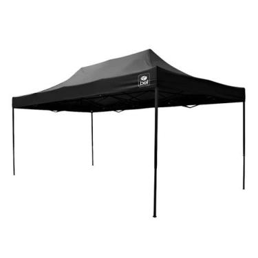 Imagem de Tenda Gazebo Dobrável Pagoda King 3x4,5m Preta Bel 334507 - BEL FIX