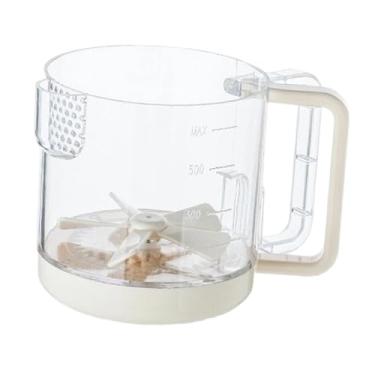 Imagem de ＫＬＫＣＭＳ Batedor de ovos com copo medidor transparente e balança, utensílio de cozinha portátil com bico filtrante, ideal para misturar creme, milkshake e, Leitoso