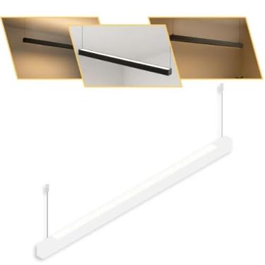 Imagem de Luminária Pendente Perfil Led 35mm Com Luz Indireta 1m 48w Branco Luz Neutra