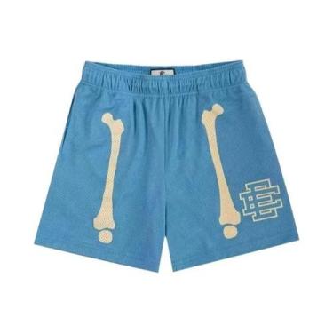 Imagem de Bermuda De Praia Em Malha Para Homens, Shorts Casuais Para Treinamento