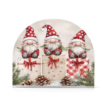 Imagem de Porta-guardanapos de gnomo fofo de Natal para mesas - Porta-guardanapos para cozinha, porta-guardanapos de mesa, porta-guardanapos de coquetel, porta-guardanapos de papel274