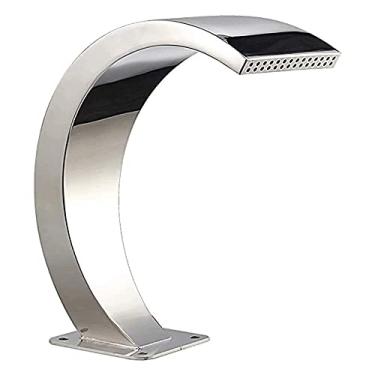 Imagem de Fonte de cachoeira de aço inoxidável, fonte de piscina externa, para lagos de peixes de jardim, piscina, cortina de água de piscina