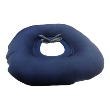 Imagem de Colar Elizabetano Tecido Acolchoado Regulavel Para Caes e Gatos(Azul,GG - 41 ate 55 cm)