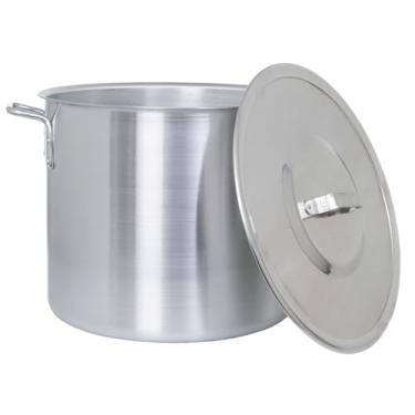 Imagem de Caldeirão Panela Grande Industrial Restaurante Linha Hotel Profissional Alumínio Nº 40-45 litros