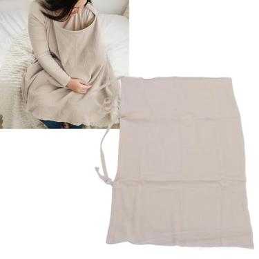 Imagem de HURRISE Capa de Musselina para Amamentação, Avental de Enfermagem Respirável Com Decote, Capa de Alimentação Macia para Mães, Lenço Leve de Enfermagem para Privacidade