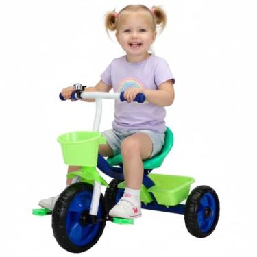 Imagem de Triciclo Infantil Pedal Passeio 3 Rodas Jony Até 25Kg - Baby Style (Verde)