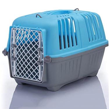 Imagem de Caixa de Check-in Transporte Aéreo para Pets Cão Gaiola Ventilação 360 Graus Espaçosa Resistente a Carga Confortável Respirável Portátil Cães Gatos Carro Consultas Médicas