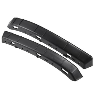 Imagem de INFINAUTO Suporte de suporte de para-choque, lado esquerdo e direito suporte de retenção de para-choque dianteiro montagem nº 86525K2000 para Hyundai Venue 2020-2023 plástico ABS preto, 1 par