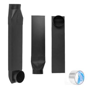 Imagem de OCZWV Ventilação de secadora de 10 cm durável OEM UD48S para Whirlpool e todos os dutos de ventilação de 10 cm, saída reta de entrada 90 71 a 114 cm de comprimento ajustável, kit de ventilação