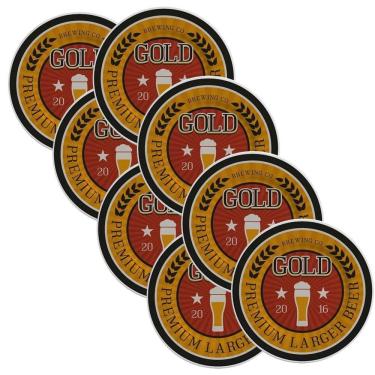 Imagem de Jogo 8 Pratos Sobremesa Cerâmica Cerveja Beer Alleanza 2ª Linha