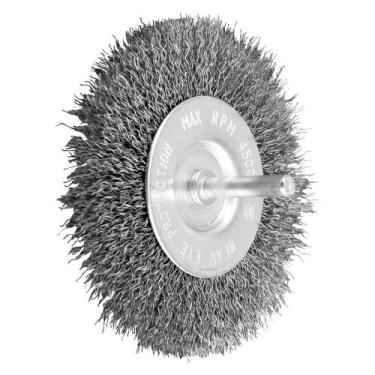 Imagem de Escova Circular 4" com Cerdas em Aço Inox 4.500/min de Haste 1/4" - Vo