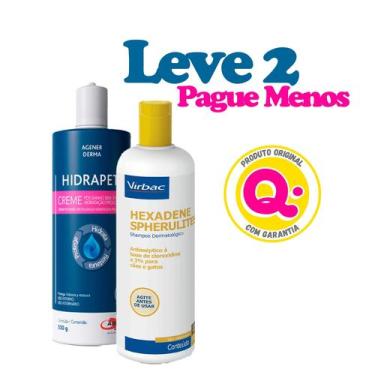 Imagem de Shampoo Hexadene 250ml + Creme Hidratante Hidrapet 100ml - Q. FOFURA