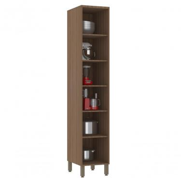 Imagem de Paneleiro Profundo Simples 40cm 2 Portas Aspen Luciane Móveis cinza Puro