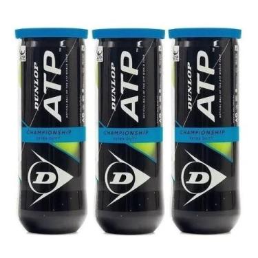 Imagem de Bola de Tênis Dunlop ATP Championship Regular Duty - Pack c/ 3 Tubos