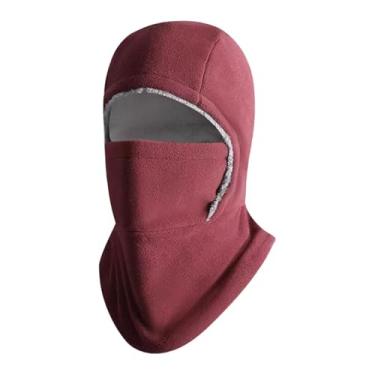 Imagem de Baoblaze Balaclava, máscara de esqui, proteção facial completa para esqui, motociclismo e patinação, para homens e mulheres, Vermelho