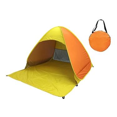 Imagem de kowaku Barraca de Praia Portátil com Estacas E Bolsa, Abrigo para Atividades Externas, Laranja Amarelo L