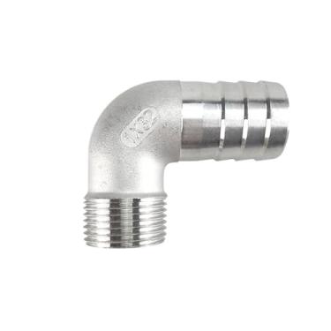 Imagem de 1 peça junta de mangueira de fio externo de aço inoxidável 304/mangueira de dobra de fio externo de 90 graus 1/4 1/2 (6 8 10 12 15 20 mm) (20MM_1/5.1 cm)