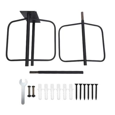 Imagem de Keenso Rack de Sela, Suporte de Sela Montado na Parede de Metal Reforçado para Cobertura de Almofada de Cavalo Com Design de Barra única e Revestimento à Prova de Ferrugem