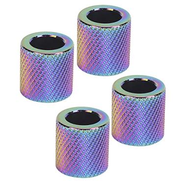 Imagem de KIMISS 4 Peças Anéis de Colarinho de Encosto de Cabeça de Carro de Liga de Alumínio para Suv, Caminhão e Decoração de Interiores de Automóveis-elegante e Fácil de Instalar (Cor)