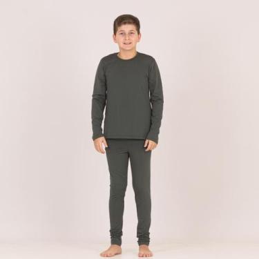 Imagem de Conjunto Térmico Blusa Manga Longa e Legging Flanelada Segunda Pele Fr