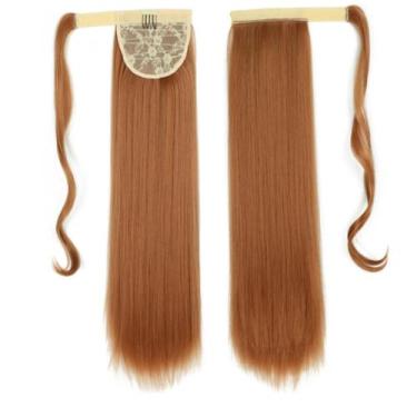 Imagem de Cabelo Aplique Rabo de Cavelo tiras autocolantes Varias Cores 70cm - D