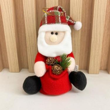Imagem de enfeite decorativo natal pend urso com gorro cachecol de árvore 11/15CM (16cm Papai Noel de bolso,1 peça)