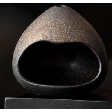 Imagem de Suporte de cerâmica Palo Santo, mini queimador de incenso de cone de chaminé, chaminé de incenso para palitos de palo santo, altar, sálvia e cone, meditação de aromaterapia de spa de ioga, decoração