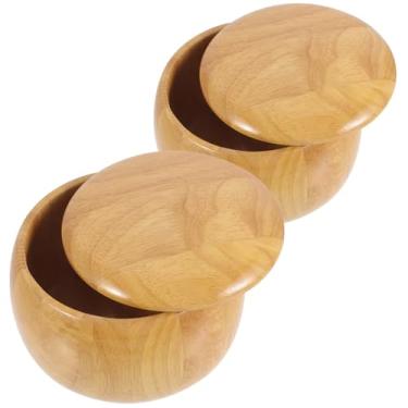 Imagem de FAVOMOTO 2pcs Go Chess Storage Bowl Lid Solid Game Pieces Container Multi-Functional Chess Pieces Holder for Snacks and Jewelry Lightweight and Portable