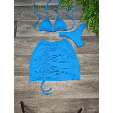 Imagem de Biquíni Com Saia peças Brilhante Premium - Moda Praia - moda quiroz, A