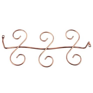 Imagem de Suporte de cabide de copo de vinho tinto para bar de moda prateleira para pendurar até 6/8 copos de vinho (cor: marrom, tamanho: 3014,57,5 cm)