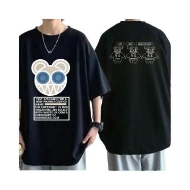 Imagem de Camiseta Vintage Oversize De Rock Band Radiohead Para Homens, 100% Alg