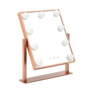 Imagem de Espelho De Maquiagem LED Vanity Hollywood Com 9 Luzes, Iluminação Em 3