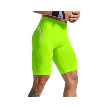 Imagem de Shorts De Compressão Para Treino De Musculação Masculina, Leggings Jus