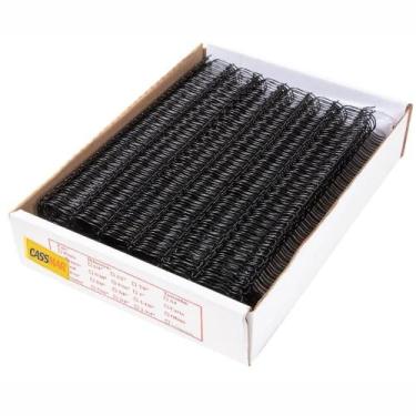 Imagem de Wire-o para Encadernação 2x1 A4 Preto 1 1/8 até 250fls 25un - Cassmar