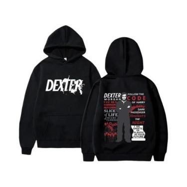 Imagem de Moletom Masculino Dexter Morgan De Algodão Para Outono/Inverno, Estilo