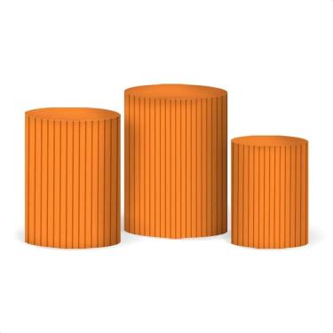 Imagem de Trio Capas Cilindro Festa P M G - Veste Fácil, Sem - Laranja