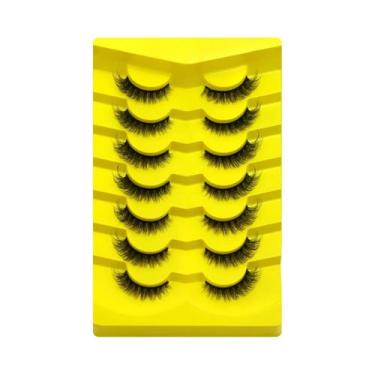 Imagem de Cílios Postiços Cat Eye Fluffy 5/7 Pares Dramáticos E Volumosos 5D De 